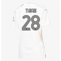 Camisa de time de futebol AC Milan Malick Thiaw #28 Replicas 2º Equipamento Feminina 2023-24 Manga Curta